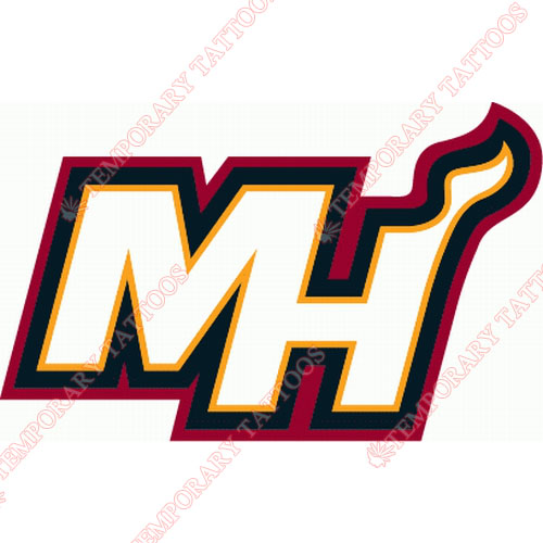 Miami Heat Customize Temporary Tattoos Stickers NO.1070